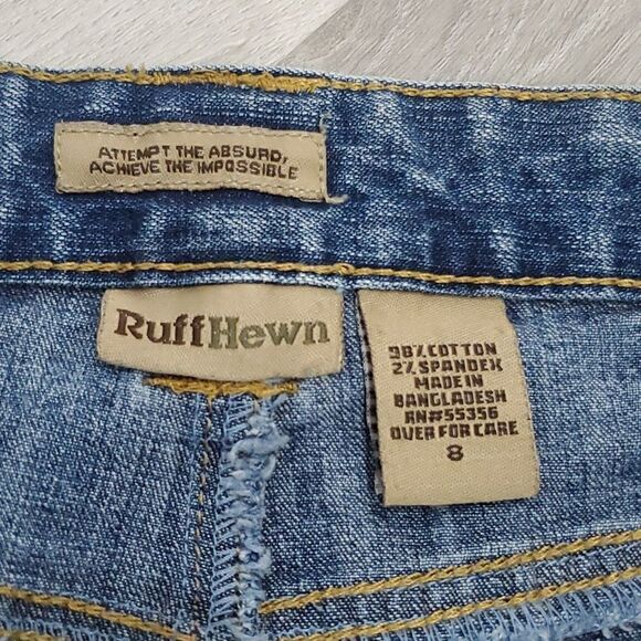 Ruff Hewn Women’s Flare Midwash Blue Jeans, Size 8 - Picture 3 of 6